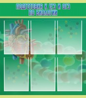 Стенд "Подготовка к ЕГЭ и ОГЭ по биологии" Вариант 1 - fgospostavki.ru - Киров