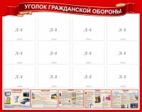 Стенд "Уголок гражданской обороны" - fgospostavki.ru - Киров