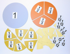 Набор магнитных карточек "Доли и дроби - 3" - fgospostavki.ru - Киров