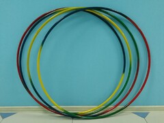 Обруч гимнастический стальной "Радуга" (900 миллиметров, 850 грамм) - fgospostavki.ru - Киров