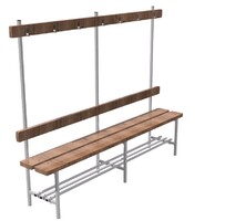 Скамья для раздевалок односторонняя с вешалкой (2 метра) - fgospostavki.ru - Киров