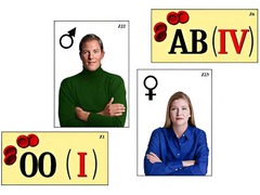 Модель-аппликация "Генетика групп крови" (ламинированная) - fgospostavki.ru - Киров