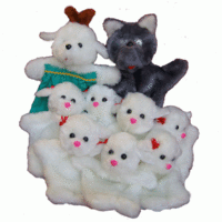 Набор перчаточных кукол "Волк и семеро козлят" - fgospostavki.ru - Киров