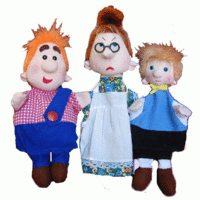 Набор перчаточных кукол "Карлсон, который живет на крыше" - fgospostavki.ru - Киров