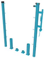 Стойки для большого тенниса с механизмом натяжения со стаканами - fgospostavki.ru - Киров