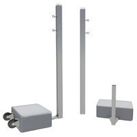 Бадминтонные стойки мобильные (с противовесами, на колесах) - fgospostavki.ru - Киров