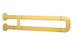 Поручень неоткидной двухопорный с антибактериальным покрытием (желтый) - fgospostavki.ru - Киров