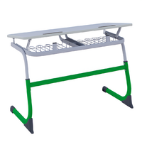 Парта SMARTY двухместная регулируемая по высоте (наклонная столешница) - fgospostavki.ru - Киров