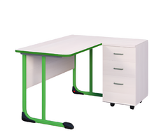 Стол учителя с тумбой с антивандальной кромкой - fgospostavki.ru - Киров