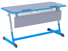 Парта NOMAD двухместная регулируемая по высоте с антивандальной кромкой - fgospostavki.ru - Киров