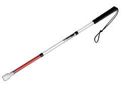 Трость складная графит детская на крючке 85 сантиметров (3 светоотражающих звена) - fgospostavki.ru - Киров