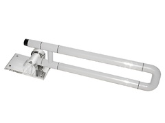 Поручень откидной с антибактериальным покрытием (белый) - fgospostavki.ru - Киров