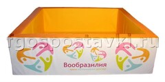 Сухой бассейн "Вообразилия" квадратный с шелкографией - fgospostavki.ru - Киров