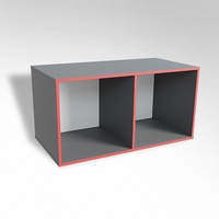 Открытая настенная полка-2-х секционная ТР2 ЛДСП  - fgospostavki.ru - Киров