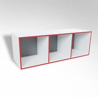 Открытая настенная полка-3-х секционная ТР3 ЛДСП  - fgospostavki.ru - Киров