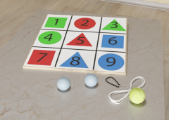 Мишень напольная цветная с цифрами - fgospostavki.ru - Киров