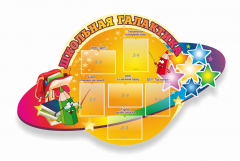 Стенд "Школьная галактика" резной стенд - fgospostavki.ru - Киров