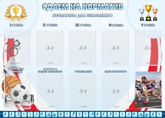 Стенд "Сдаем на норматив" Вариант 2 - fgospostavki.ru - Киров
