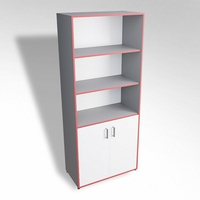 Шкаф широкий открытый с закрытой тумбой ТР2 ЛДСП - fgospostavki.ru - Киров