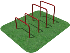 Упоры для отжимания цельносварные, разноуровневые  - fgospostavki.ru - Киров