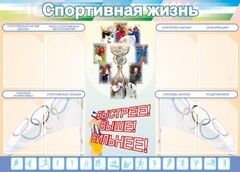 Стенд "Спортивная жизнь" Вариант 2 - fgospostavki.ru - Киров