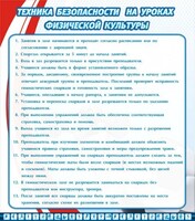 Стенд "Техника безопасности на уроках физкультуры" - fgospostavki.ru - Киров
