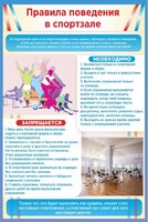 Стенд "Правила поведения в спортзале №1" - fgospostavki.ru - Киров