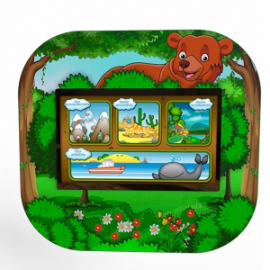 Профессиональный сенсорный настенный логопедический комплекс "Мишка" Logo 2 - fgospostavki.ru - Киров