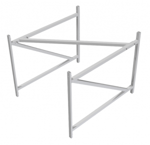 Ферма баскетбольная для щита из оргстекла (1,2х0,9 метра), вынос 1,2 метра - fgospostavki.ru - Киров