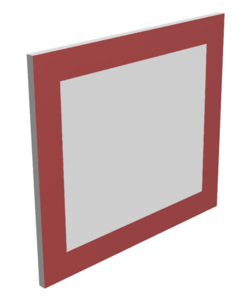 Щит баскетбольный навесной на шведскую стенку (ламинированная фанера), размер 400х450 миллиметров - fgospostavki.ru - Киров