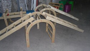 Лестница навесная с зацепами (420*2280 миллиметров, дерево) - fgospostavki.ru - Киров