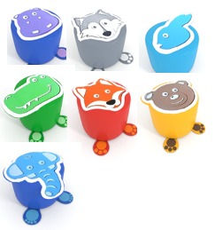 Пуфики с гранулами "Детство" - fgospostavki.ru - Киров