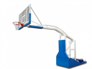Стойка баскетбольная мобильная складная с выносом 2,25 метра с электроподъемом стрелы (без противовесов) - fgospostavki.ru - Киров