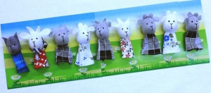 Пальчиковый театр "Волк и семеро козлят" (9 персонажей) - fgospostavki.ru - Киров