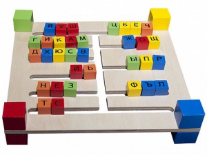 Фронтальное наглядное игровое пособие "Двухсторонний русский алфавит" - fgospostavki.ru - Киров