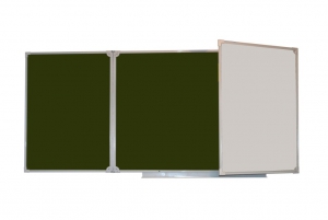 Доска аудиторная трехэлементная магнитная комбинированная эмалированная (3000*1000) - fgospostavki.ru - Киров