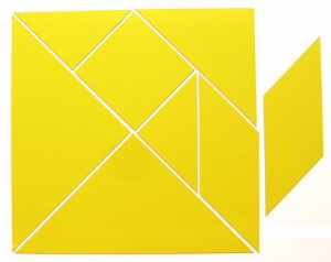 Магнитная головоломка "Танграм" (жёлтый) - fgospostavki.ru - Киров