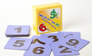 Набор магнитных карточек "Числа от 1 до 20" (фон фиолетовый) - fgospostavki.ru - Киров