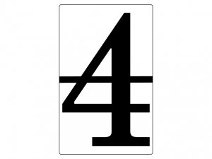 Набор магнитных карточек "Произвольный размер "4" (6 штук) - fgospostavki.ru - Киров