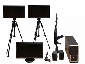 Учебно-тренировочный комплекс огневой подготовки "Стрелец-2/М" (мишень-монитор, массогабаритные макеты оружия АК и ПМ) - fgospostavki.ru - Киров