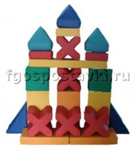 Мягкий модуль-конструктор "Башня" (21 элемент) - fgospostavki.ru - Киров