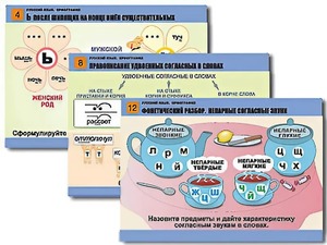 Комплект таблиц "Русский язык. Орфография" (14 таблиц, формат А1, ламинированные) - fgospostavki.ru - Киров