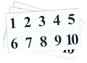 Набор цифр от 1 до 10 (для начальной школы) - fgospostavki.ru - Киров