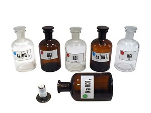 Набор склянок для растворов 250 миллилитров (с притертой пробкой) - fgospostavki.ru - Киров