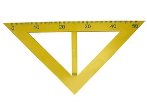 Угольник классный пластмассовый (45 и 45 градусов) - fgospostavki.ru - Киров