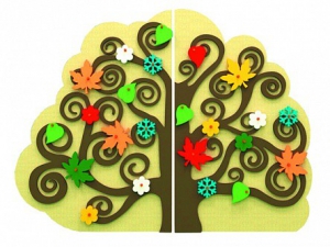 Сенсомоторное декоративно-развивающее панно "Времена года" - fgospostavki.ru - Киров