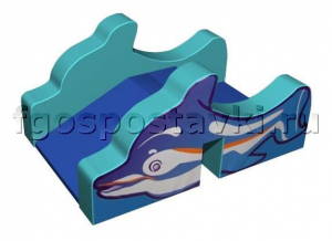 Горка "Дельфин" для сухого бассейна - fgospostavki.ru - Киров