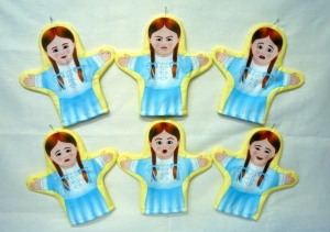 Набор рукавичек "Эмоции (девочки)" 6 штук - fgospostavki.ru - Киров