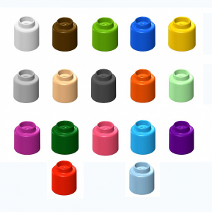  Элемент конструктора одиночный одноцветный Color Blocks 100 штук - fgospostavki.ru - Киров