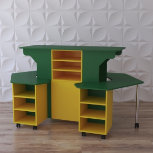 Модульный стеллаж "Весёлые занятия" - fgospostavki.ru - Киров